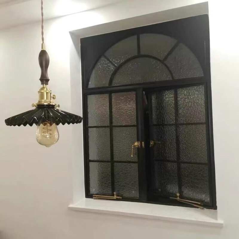 Vinoa modern French retro iron steel window indoor partition window loft decorative art Changhong glass casement window 130*100