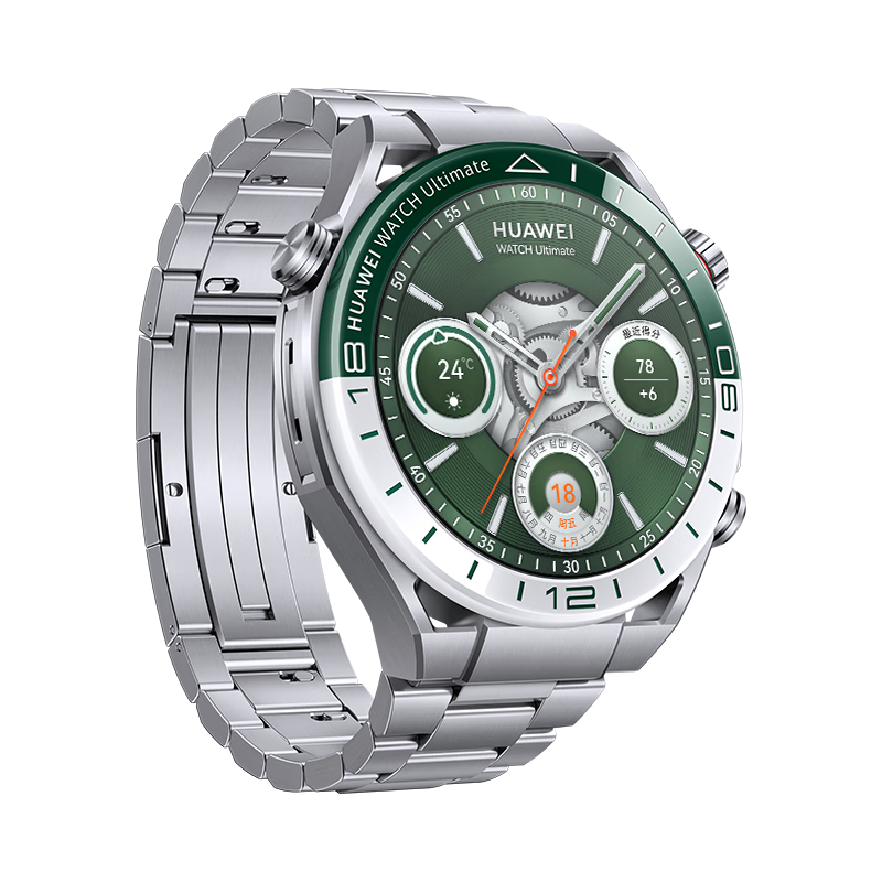 Huawei Watch WATCH Ultimate Green Field Legend Extraordinary Master Smart Health 100-meter Deep Diving Outdoor Adventure Golf Mode Two-Way Beidou Satellite AX21A Green Field Legend-Titanium Watch Strap