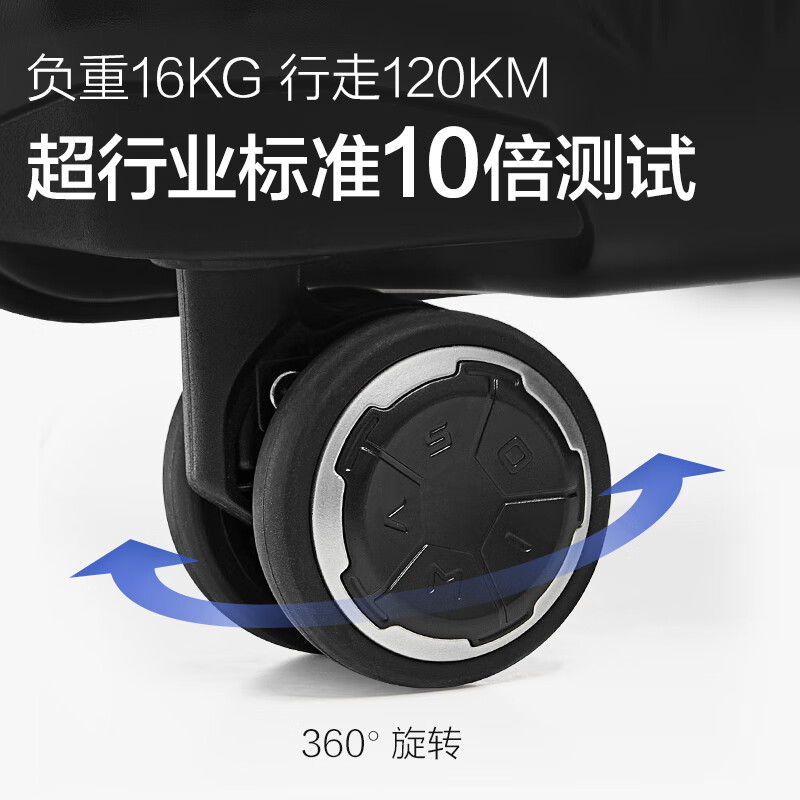 Hermes Shunshun suitcase men's 20-inch trolley case before boarding business trip multifunctional password box for women black