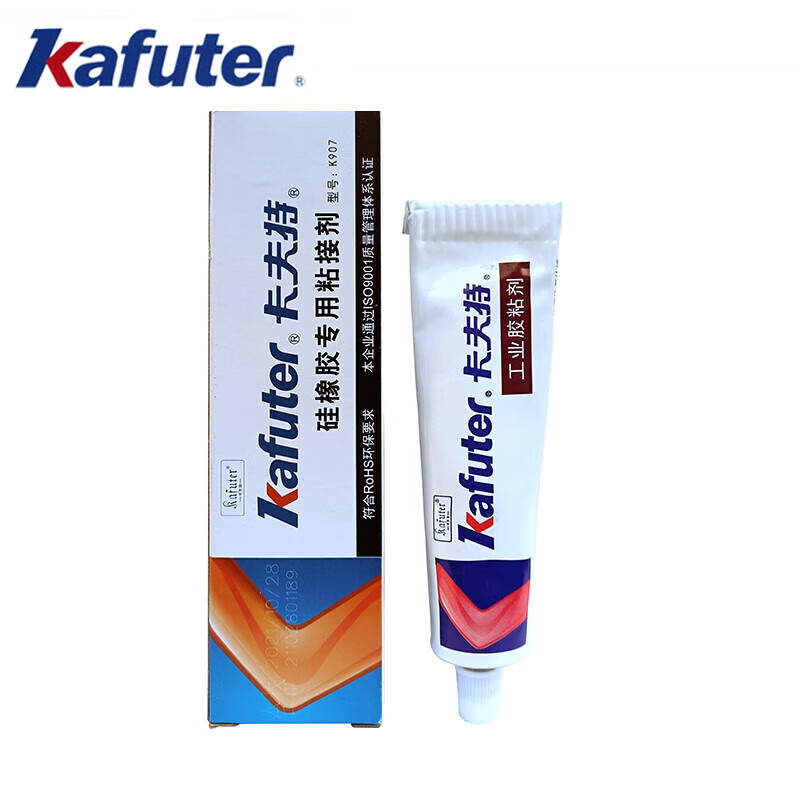 Kafter silicone rubber special adhesive K-907 engineering plastic strong waterproof bonding door head seal strip helmet strip fixing glue silicone translucent 40g