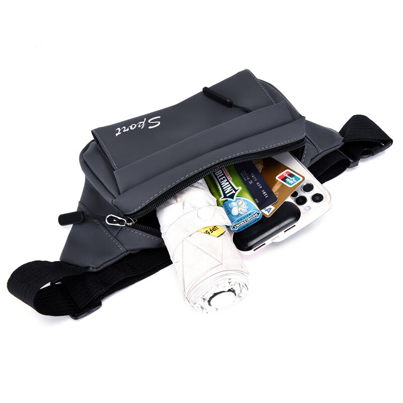 QUEEN TRIP New Men's Waist Bag Construction Site Stall Cashier Bag Outdoor Mountain Cycling Climbing Mobile Phone Bag Diagonal Chest Bag Military Green