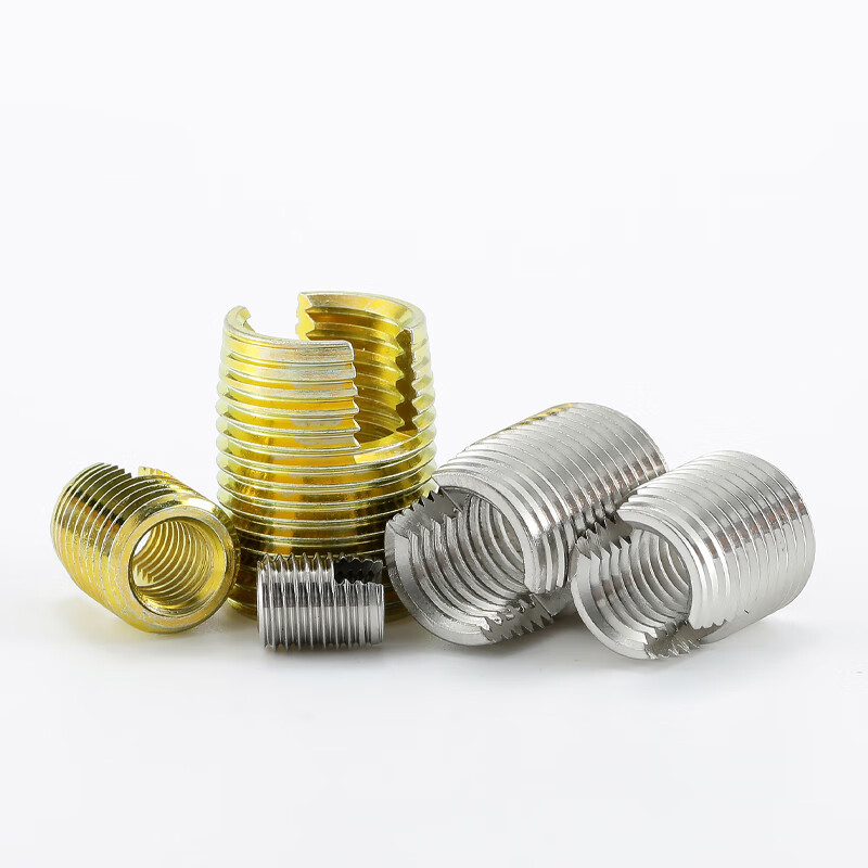 Bingneng 303 stainless steel 302 type self-tapping braces self-tapping screw sleeve slotted embedded thread protective sleeve installation tool carbon steel self-tapping braces installation tool M6.0 1 piece