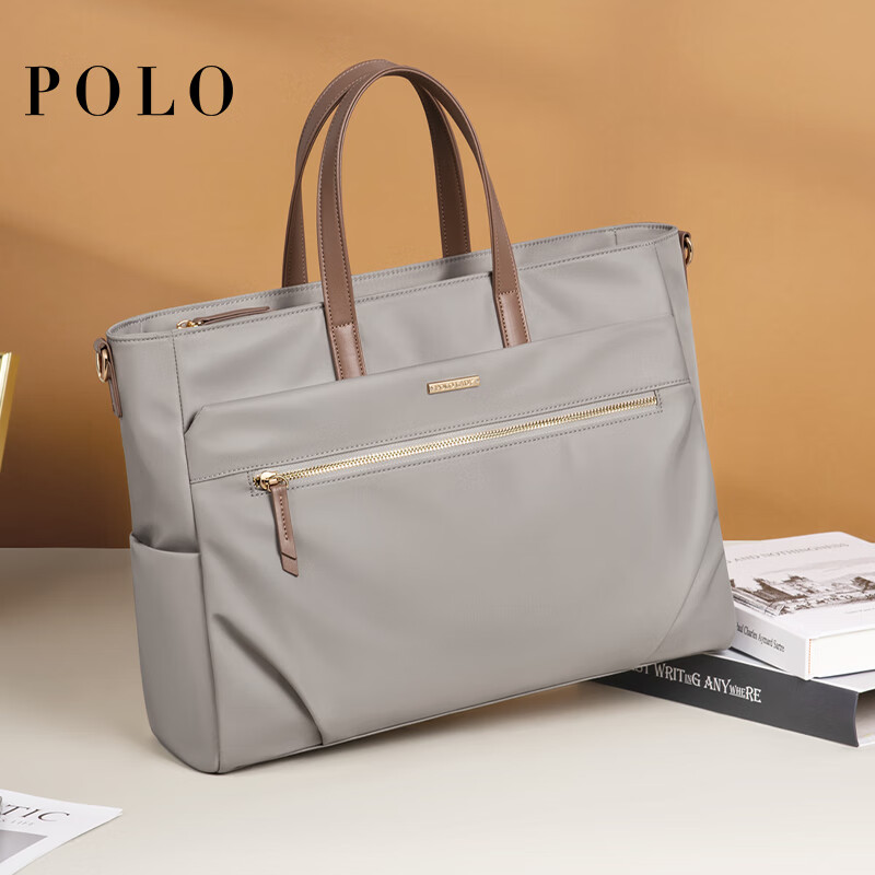 POLO computer bag women's briefcase 14/15.6 inch portable notebook bag business tote bag birthday gift