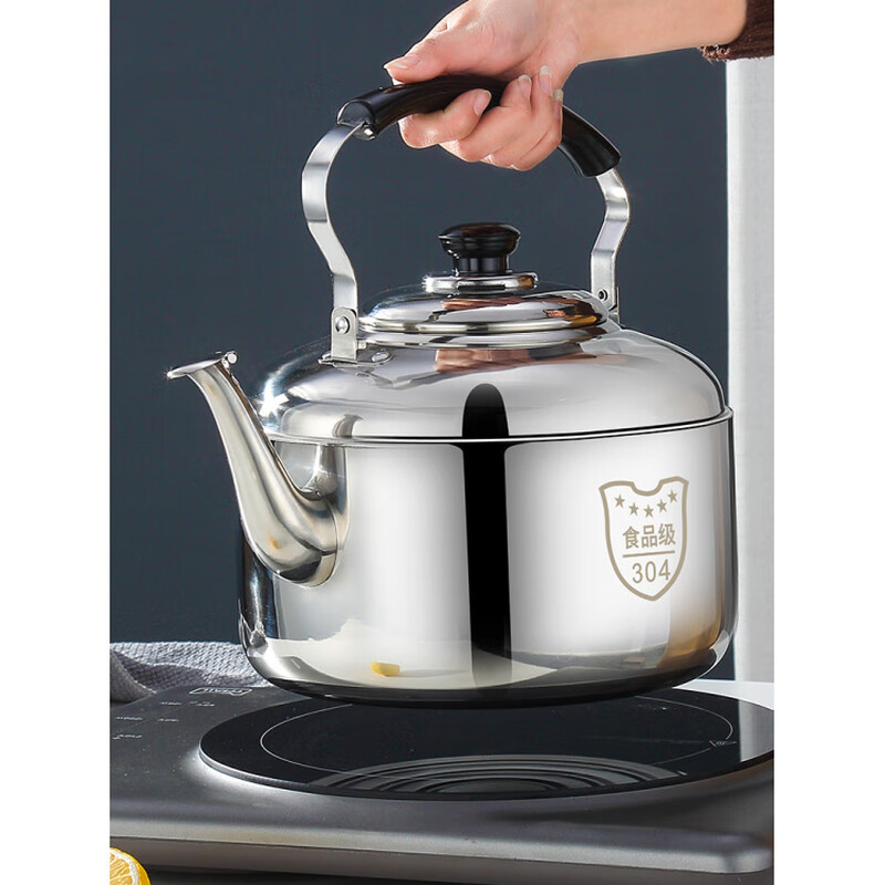 Mingyin kettle 304 stainless steel whistling large-capacity gas household hot water kettle open flame collection + shopping cart + scouring pad * 2 descaling agent * 2 0L 4L (inclusive)-6L (inclusive)