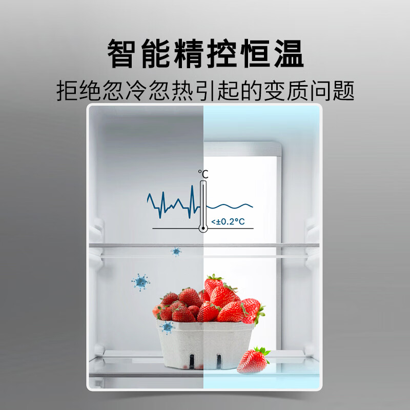 BOSCH refrigerator household 637L large-capacity side-by-side refrigerator, active oxygen sterilization, intelligent precision control of constant temperature, air-tight preservation space, double cycle without odor K6A99AA59C interstellar gray