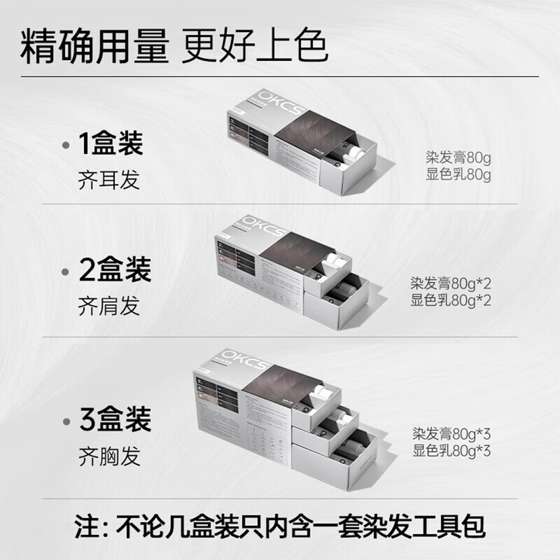 OKCS Hair Dye Cream Tea Brown Hair Dye Jingdong Self-operated Hair Dyeing Plant for White Hair at Home Pure Short Hair Dressing