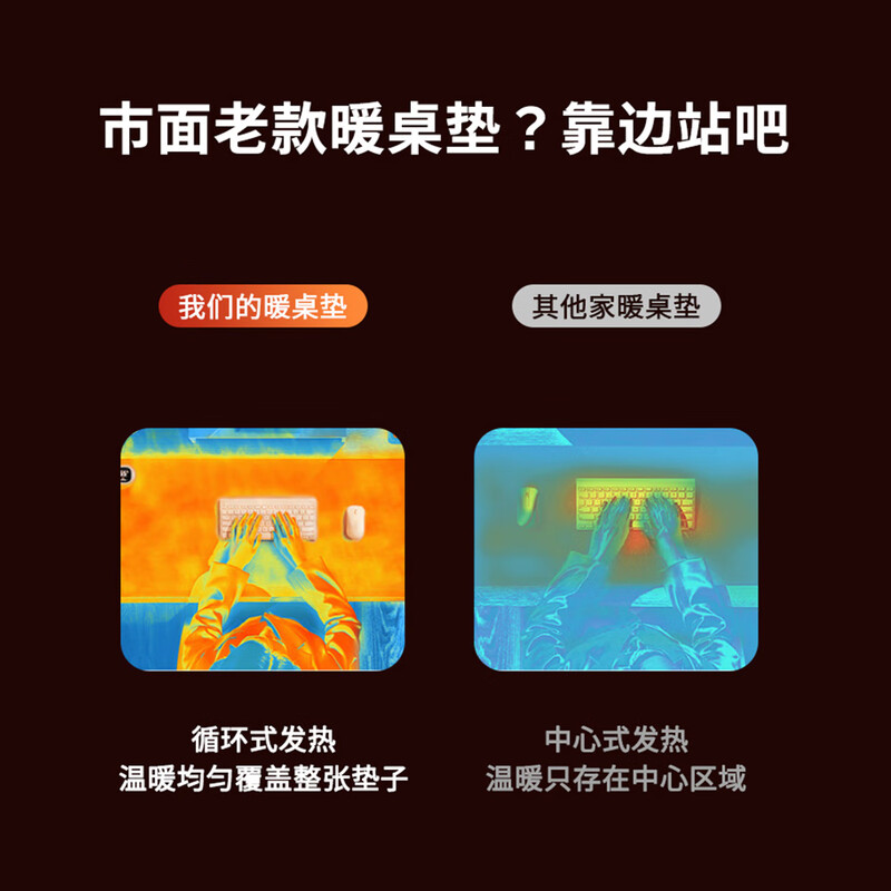 Love the lifelong heated desk pad for children and primary school students, desk pad, desk pad, hand warmer artifact, waterproof 80x33cm large size