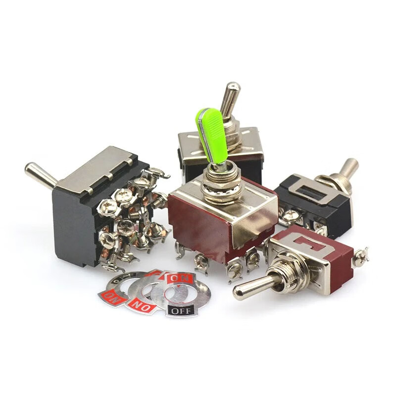 TaoTimeClub rocker switch rocker power switch 2/3 12 pins 2/3 gears E-TEN1021 1322 E-TEN1122 pure silver contacts 3 pins 3 gears no specifications