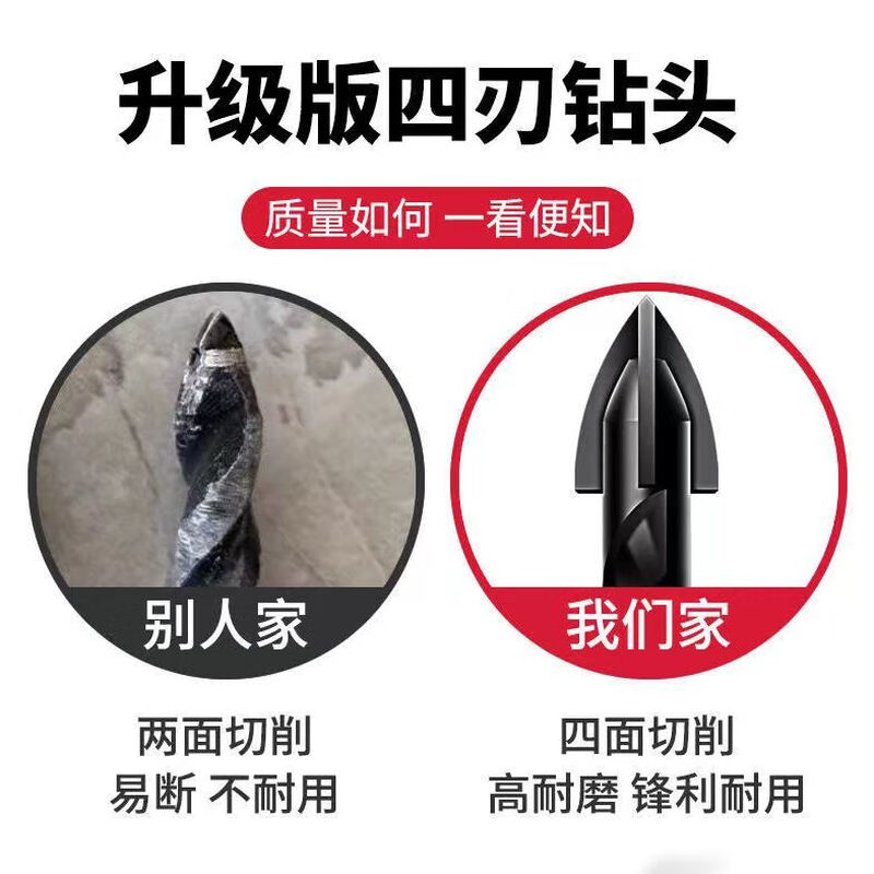 High hardness ceramic tile cross drill bit glass ceramic marble concrete cement wall drilling hand electric drill bit 6mm