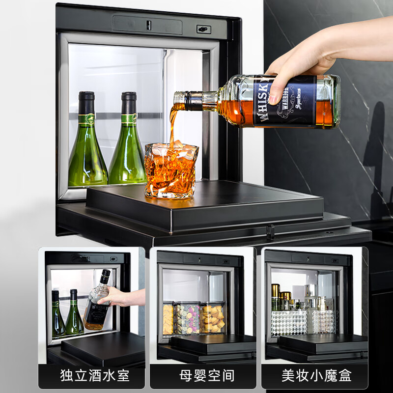 New product Damiele/Damini 572L ice machine refrigerator 12kg washing machine 10kg heat pump dryer set D573 ice washing and drying combination