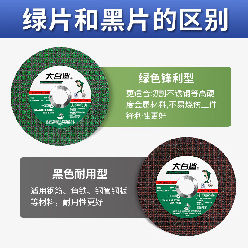 BIGWHITESHARK cutting disc 125 type angle grinder grinding wheel metal stainless steel cutting hand grinder resin grinding wheel cutting