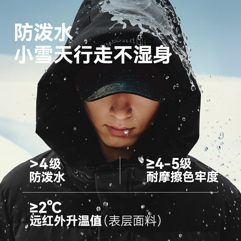 Made in Tokyo, black gold imported white goose down goose down jacket mid-length down jacket unisex winter coat obsidian black M