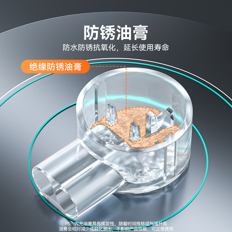 Shanze network cable terminal block K2 double-pole double-wire environmentally friendly telephone line connection network cable terminal network wiring connector extension line anti-oxidation 100 pieces/bag PT-09