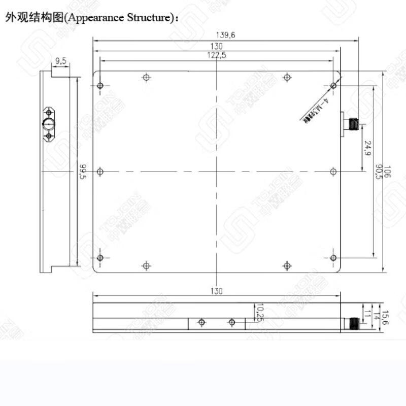 China-Hebei Joint Coupling Board TESCOM Coupling Antenna Near Field Mobile Phone Test 800-6000MHz Left-hand Right-hand SMA Antenna Coupler TX-PB0860-01L Left-hand (0.8-6GHZ)