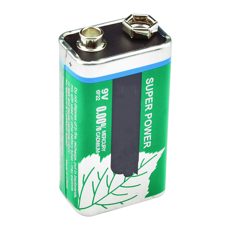 Ouhuayuan 9V square battery 9V 6F22 smoke alarm multimeter microphone microphone toy 1604G universal