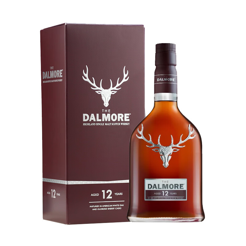 DALMORE 12 Years Old Scotch Single Malt Whiskey Wine 700ml