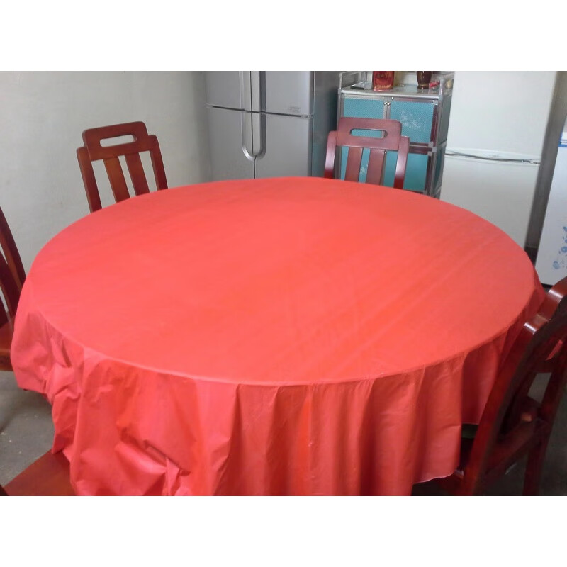 Monkey Dafu really thick hotel restaurant disposable tablecloth large wedding thickened conference tablecloth red wedding tablecloth really thick 2.2*2.2 meters 10 sheets