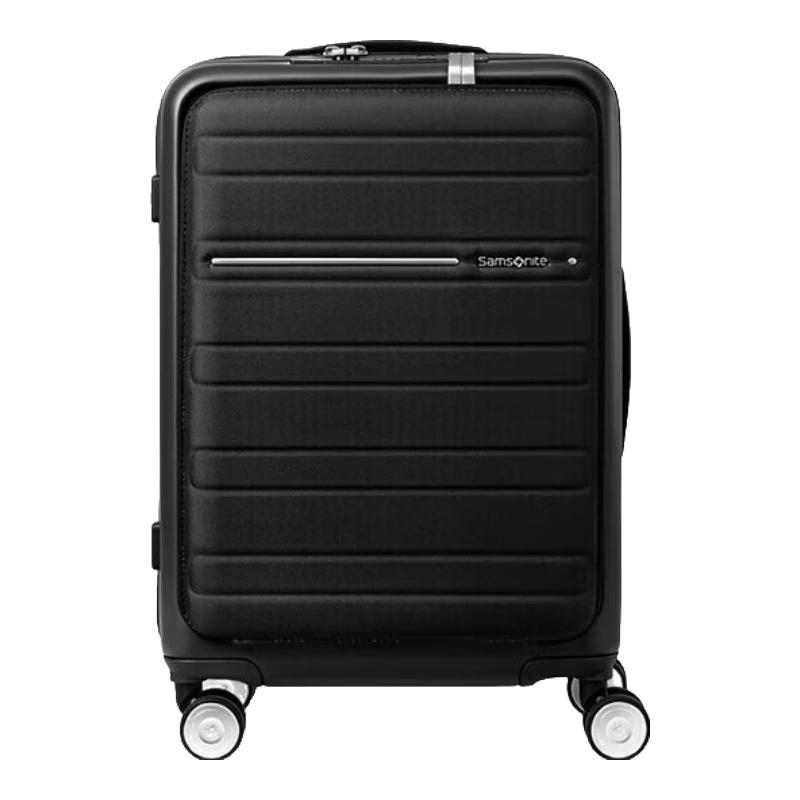 95% new Samsonite suitcase 20-inch trolley suitcase smart selection business front opening suitcase TD8 black password check-in suitcase