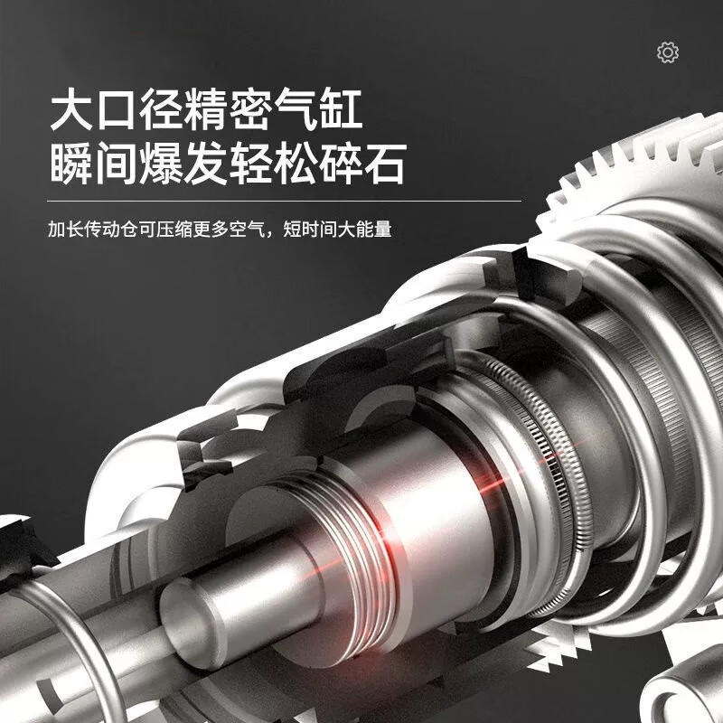 Xingsheng High Power Brushless Rechargeable Electric Hammer Lithium Electric Impact Drill Concrete Electric Drill Multifunctional Heavy Duty Household Electric Pickaxe Three Uses Brushless Heavy Duty Industrial Three Uses 15 Sections Two Electricity + Accessories