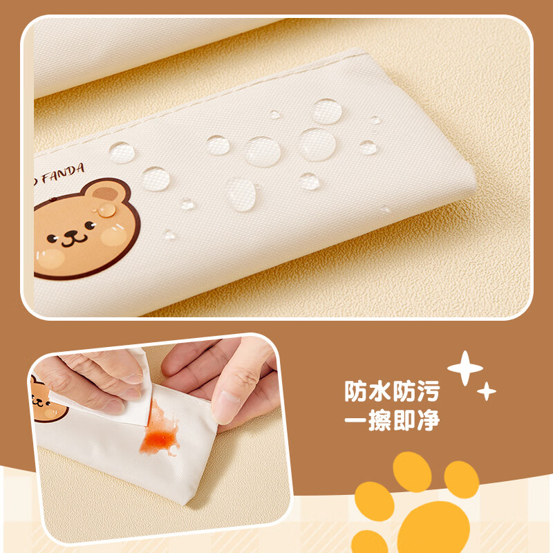 WORTHBUY food-grade stainless steel 304 chopsticks and spoon set storage bag student portable tableware chopsticks storage box for one person Doudou Xiong 304 chopsticks + spoon 3-piece set