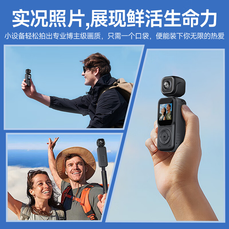 Qianli 4K dual camera HD camera cycling sports body recorder HD video recording artifact video recorder portable audio recording small battery camera Q3 dual camera simultaneous recording + AP interconnection 128G
