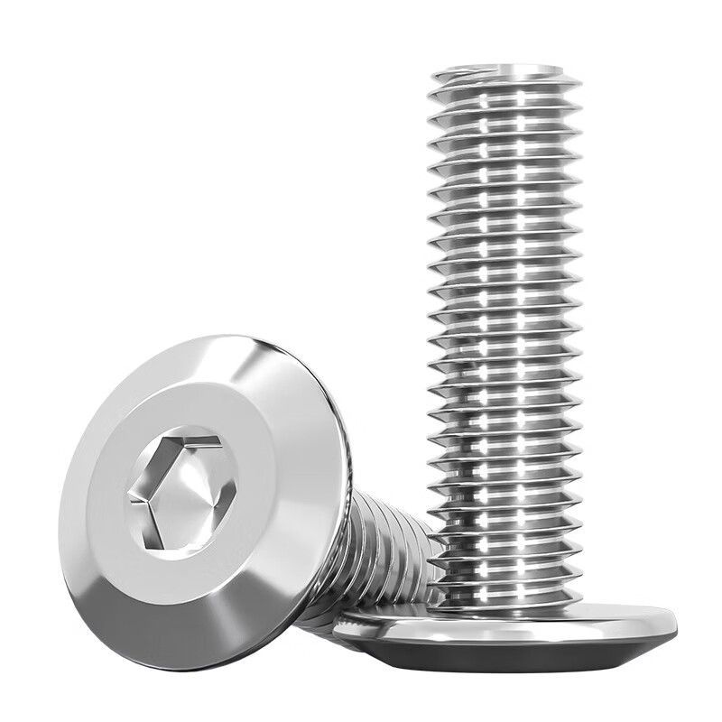 Tianzhuo Hardware 304 stainless steel furniture large flat head hexagonal head bevel screws round head bevel screws bevel bolts M2-M12 M5*65-10 pieces