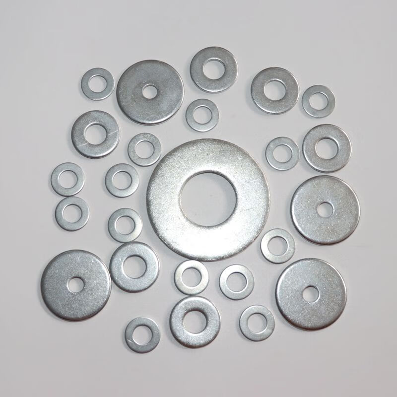 Shantou Lincun Danyang Qingtian customized galvanized flat washer enlarged and thickened flat washer gasket M3M4M5M6M8M 4*9*0.8 (about 9600 pieces for 5 pounds)