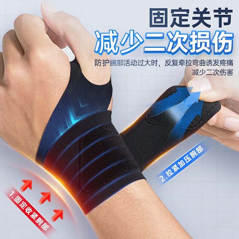 Li Ning wrist brace tenosynovitis tfcc fitness wrist strain sports fixed protective gear badminton bench press pressure sheath