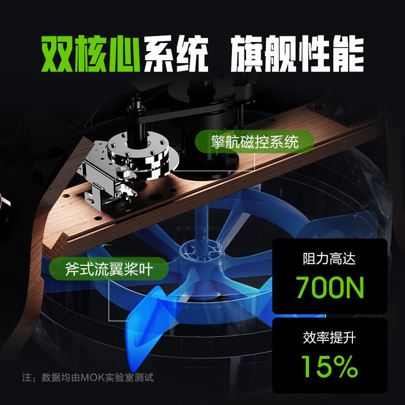 MOKFITNESSMOK Mok rowing machine M30 water-magnetic dual-resistance household smart folding water-resistance rowing machine magnetic M30zES (wood color)