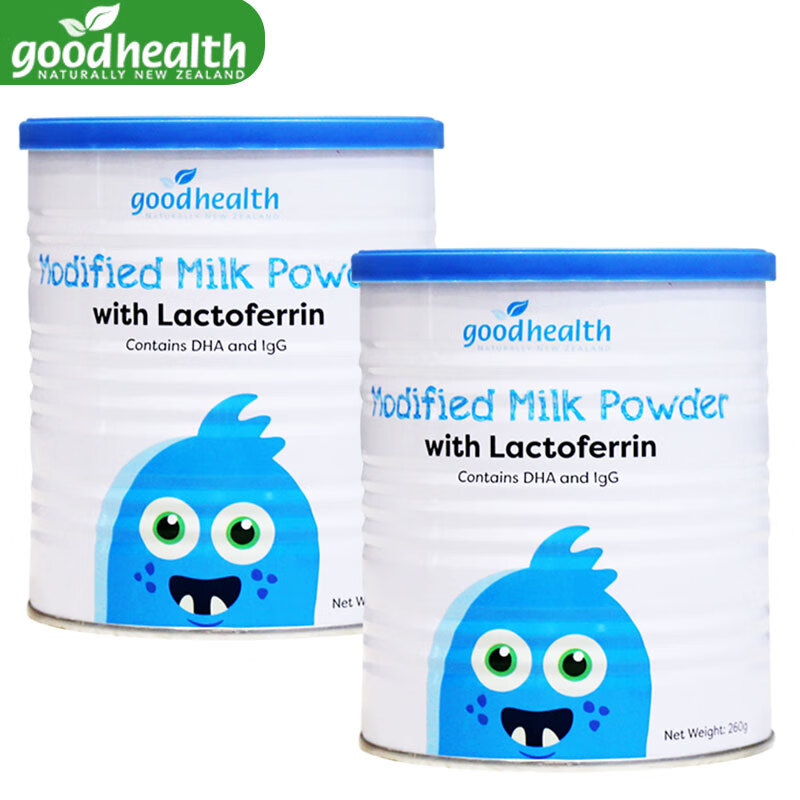 Good Health New Zealand imported lactoferrin formulated milk powder, probiotics, calcium, iron and zinc nutrition pack, Wilmin compound powder, lactoferrin 260g*2 cans, anti-counterfeiting checkable