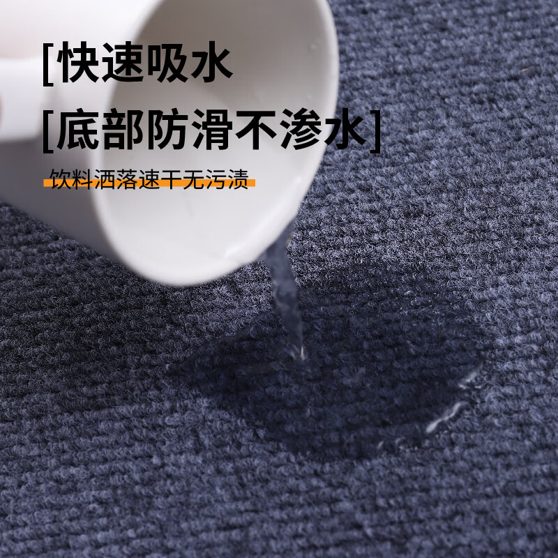 Jun Yuexi billiard hall carpet special billiard room fire retardant indoor commercial office non-slip gray large area sound insulation plus light gray-TPE single stripe customized 200 cm wide shot several meters long (whole