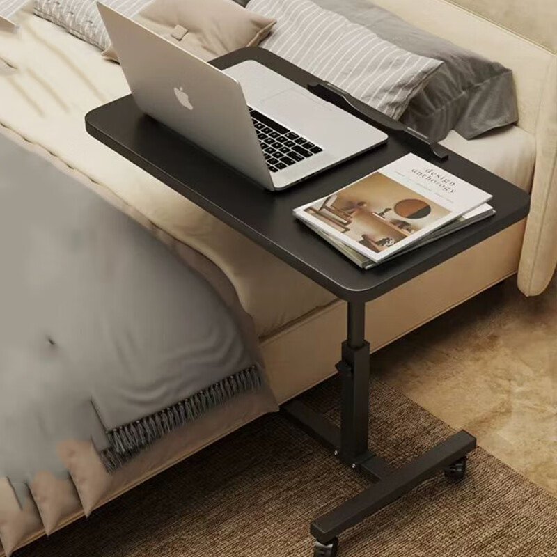 HALODN (HALODN) lifting computer table, movable bedside table, bedside study table, lazy desk, simple folding small table, white frame whiteboard 40*60 with strips, height 59-89, tiltable and foldable (Beijing Sufa 98% will arrive the next day)