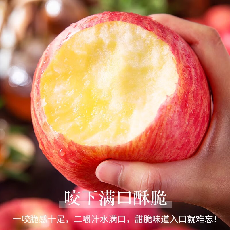 Jingdi Dalochuan Apple Red Fuji Apple Shaanxi Fruit New Year Gift Box 12 Extra Large Fruits 7 Jin 85mm + Straight from the Source