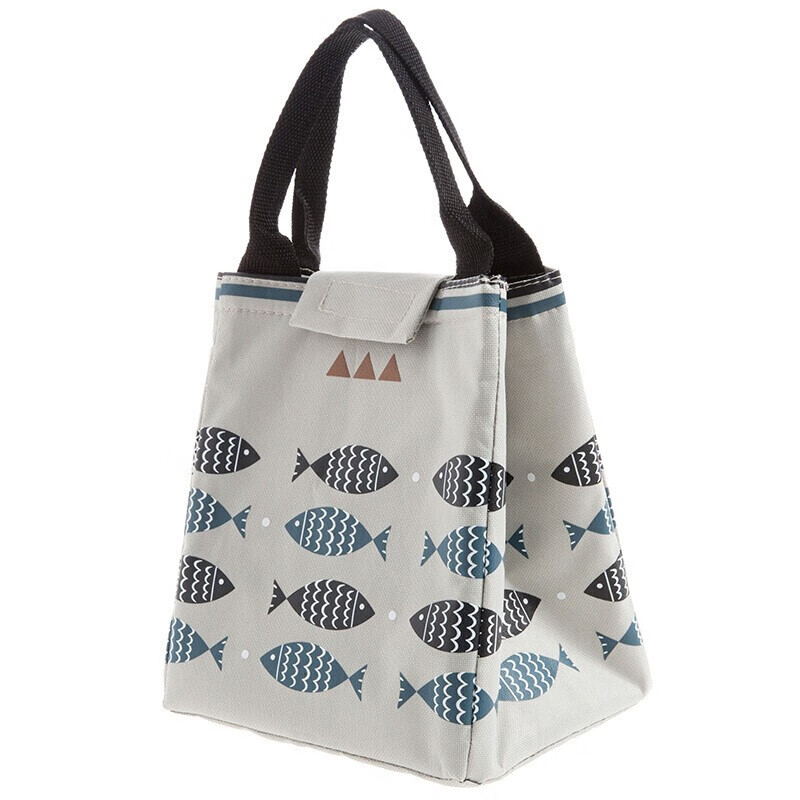 Jidaocook thermal bag with rice Oxford cloth lunch box bag thickened thermal bag lunch bag handbag student waterproof lunch bag rice navy blue