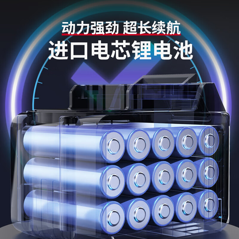 Shantou Lincun German electric scissors for garden fruit tree pruning, lithium battery rechargeable electric scissors for pruning branches, German brushless 9.0 thick branch digital display flagship version + telescopic pole with secondary power + gift package