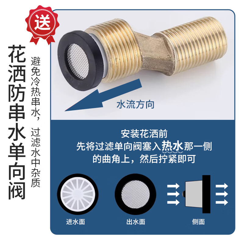 BSITN shower head set bathroom supercharged shower head complete set of piano keys bathroom shower head gun gray B106