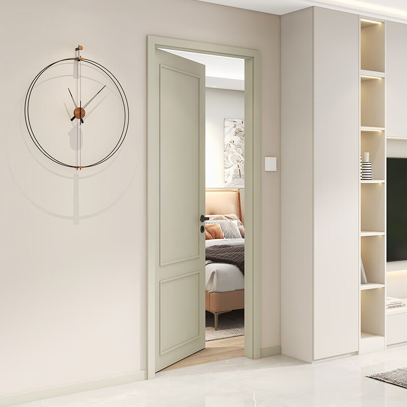 Quanyou Whole House Customized Wooden Door Bedroom Door Room Soundproofing Flat Door Simple Home Bathroom Paint Interior Door 2199/昘 (Contact customer service for specific plans)