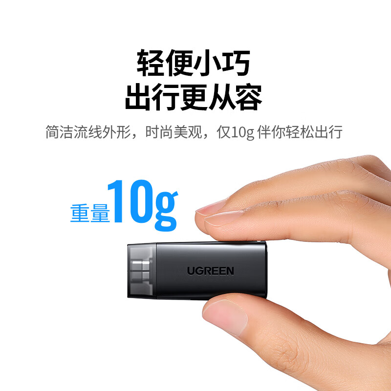 Greenlink Type-C3.0 high-speed card reader, compatible with UHS-I/II cards, SD/TF dual card slot, suitable for Apple 17/16/iPad tablet/USB-C computer mobile phone camera ccd