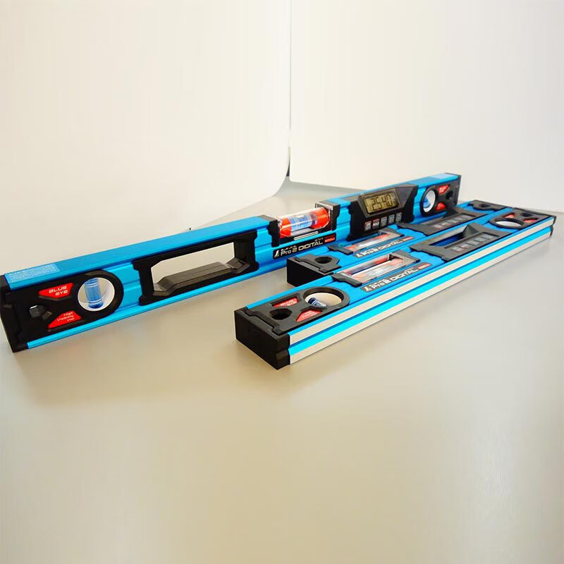 SHINWA Affinity Determination Penguin Brand High Precision Digital Display Electronic Level Aluminum Level Decoration 75313 75318 With Magnet 600mm Dustproof and Waterproof Blue Level Pro 2 Digital Display