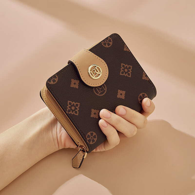 Old lady wallet large capacity presbyopia short coin card bag money note holder clutch bag light luxury birthday gift for girls