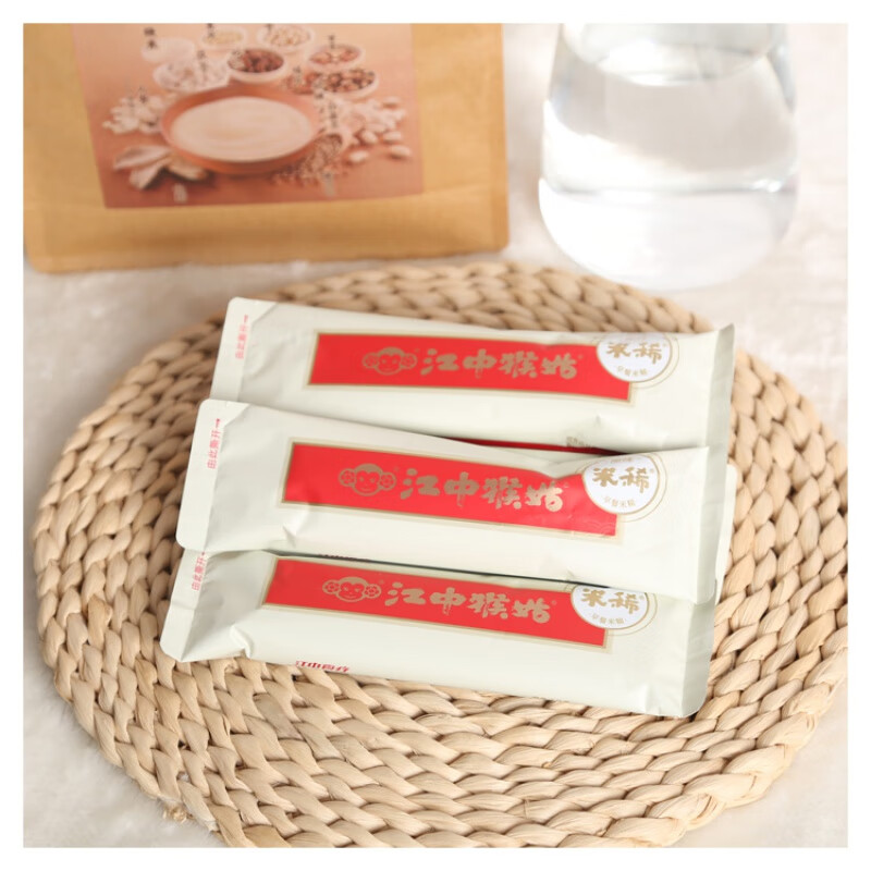 Jiangzhong Hougu Jiangzhong Monkey Mushroom Rice Powder Bags Stomach-nourishing Breakfast Food for Diabetic People Hougu Rice Paste Hericium Mushroom Boxed 15 Days Pack Simple Pack Original Rice Powder One Bag