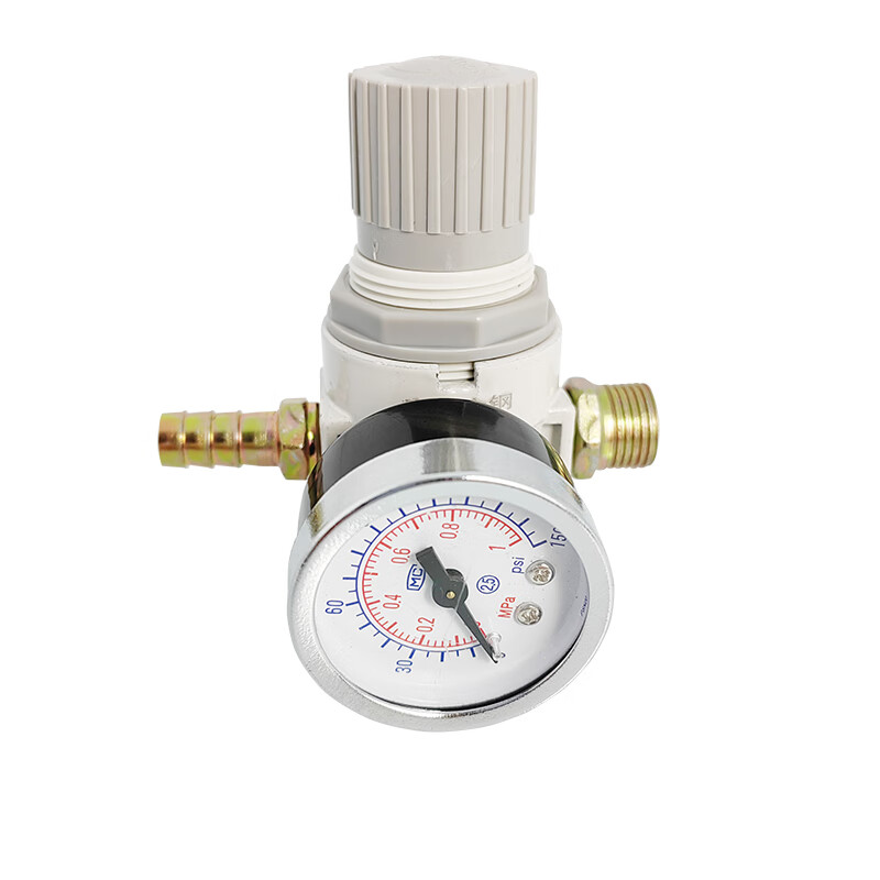 Niurong is suitable for truck and car water-sprayed brake water tank modification parts copper core pressure regulating valve air pressure gauge pressure reducing valve AR2000 copper core Taishan gold steel pressure regulating valve check valve filter