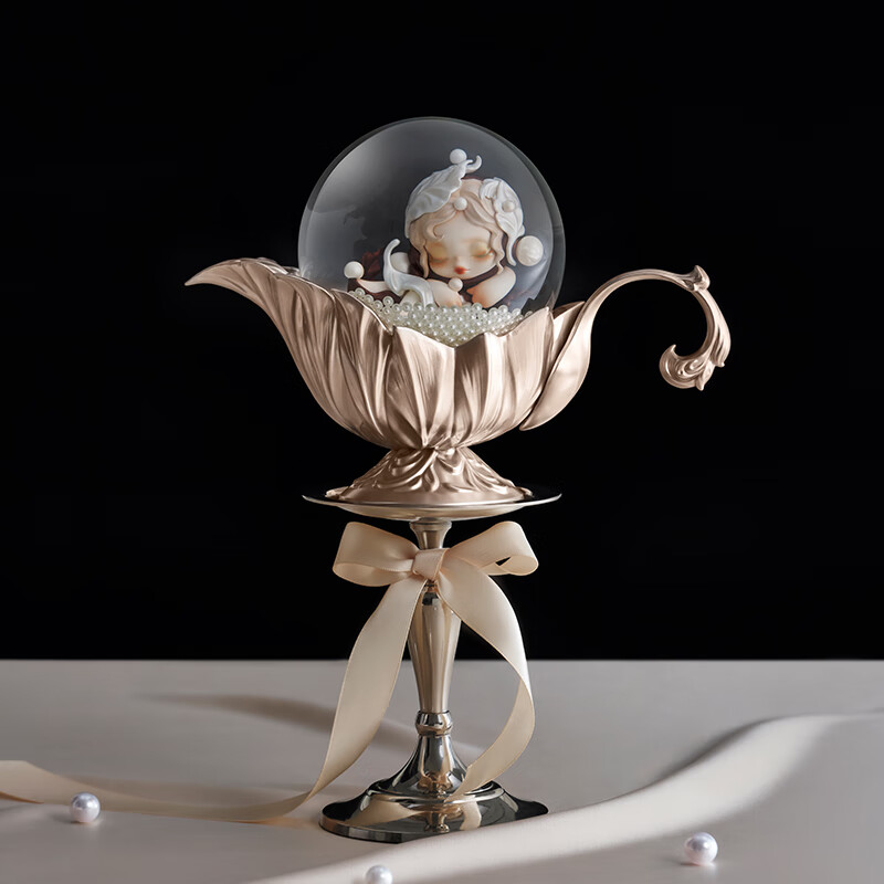 POP MART SKULLPANDA Dining Table Series Crystal Ball Toy Trendy Home Furnishing Periphery New Year's Day Gift Crystal Ball