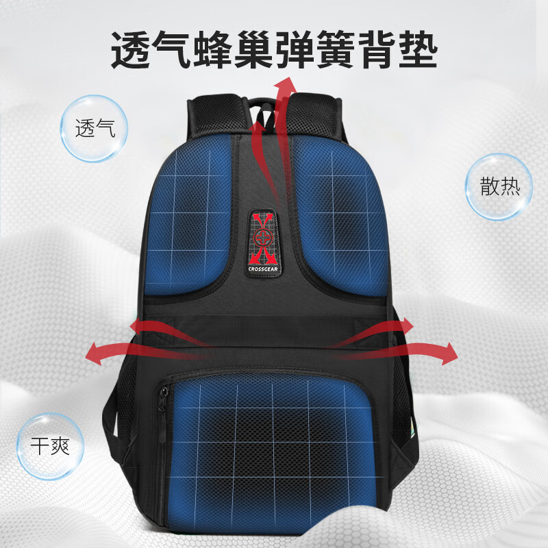 CROSSGEAR Swiss Backpack for Men and Women 15.6-inch Large Capacity Laptop Bag Business Backpack Business Bag Travel School Bag