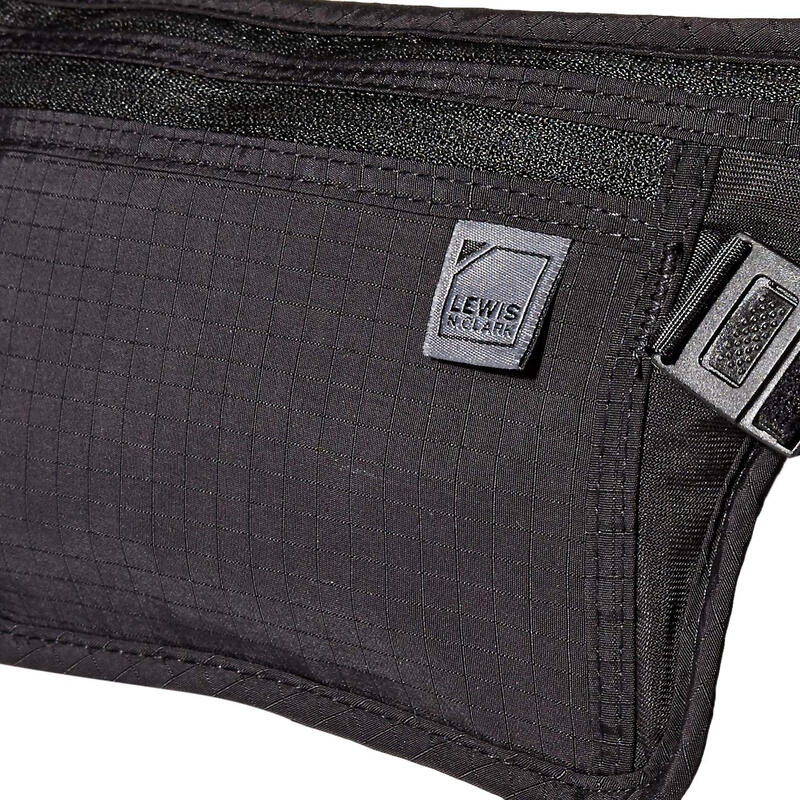 Lewis N. Clark RFID Blocking Money Belt Men's and Women's Travel Waist Bag Black One Size