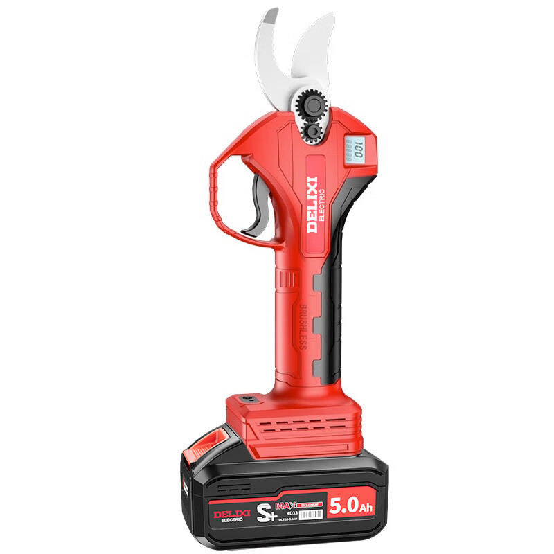 DELIXI electric electric pruning shears lithium battery fruit tree shears rechargeable garden pruning shears special branch scissors Speed Shear King 2.0Ah Brushless Economic Edition 1 Electric