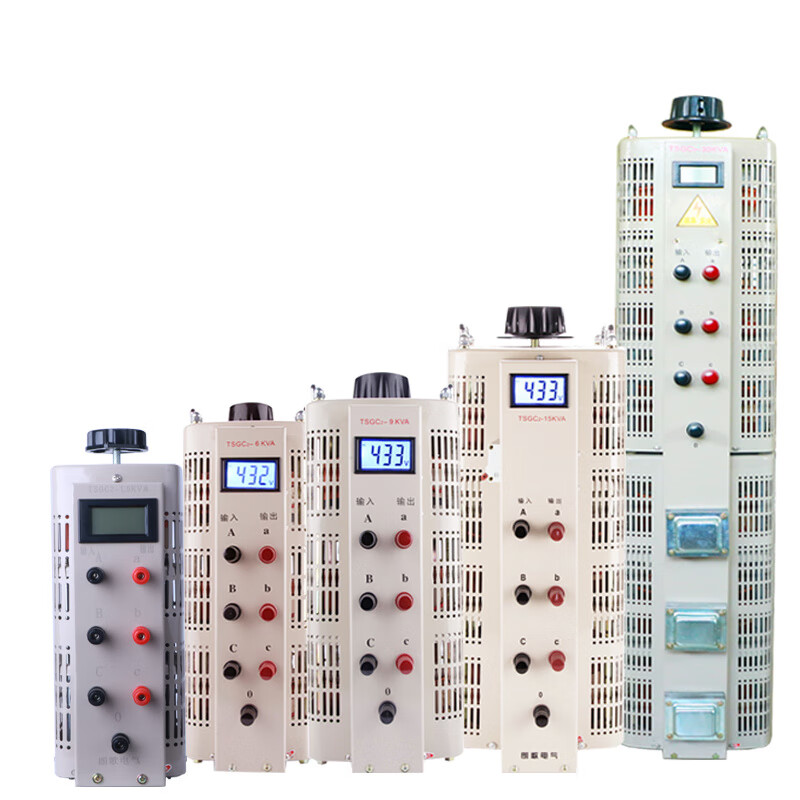 Langge three-phase 380V voltage regulator 1.5KW3K6K9KW20KVA AC power supply 0-430V adjustable transformer TSGC2-1500VA output 0-430V
