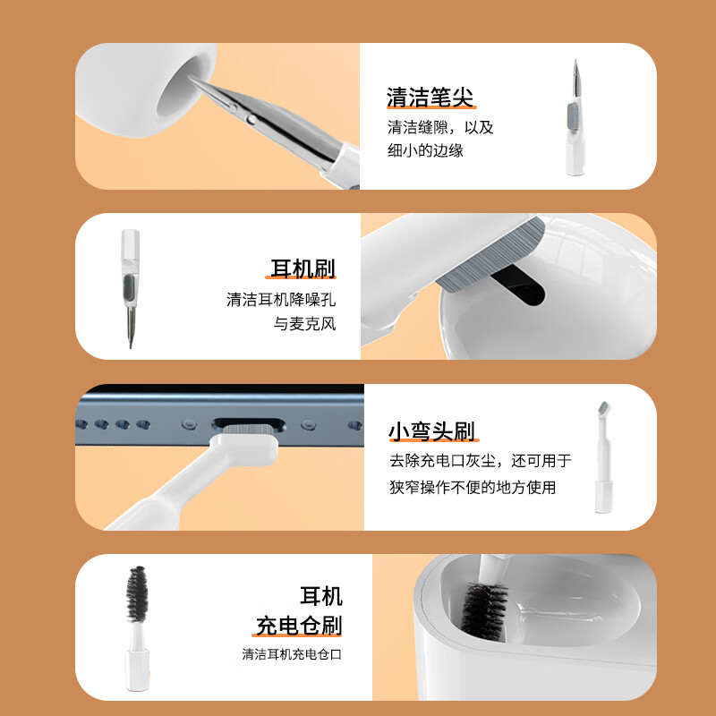 Lenovo Eco Brand Superpower Laptop Keyboard Dust Mobile Phone Tablet Headphone Cleaning Tool Multi-Functional Cleaning Universal Artifact Multi-Function Cleaning Set 21 in 1