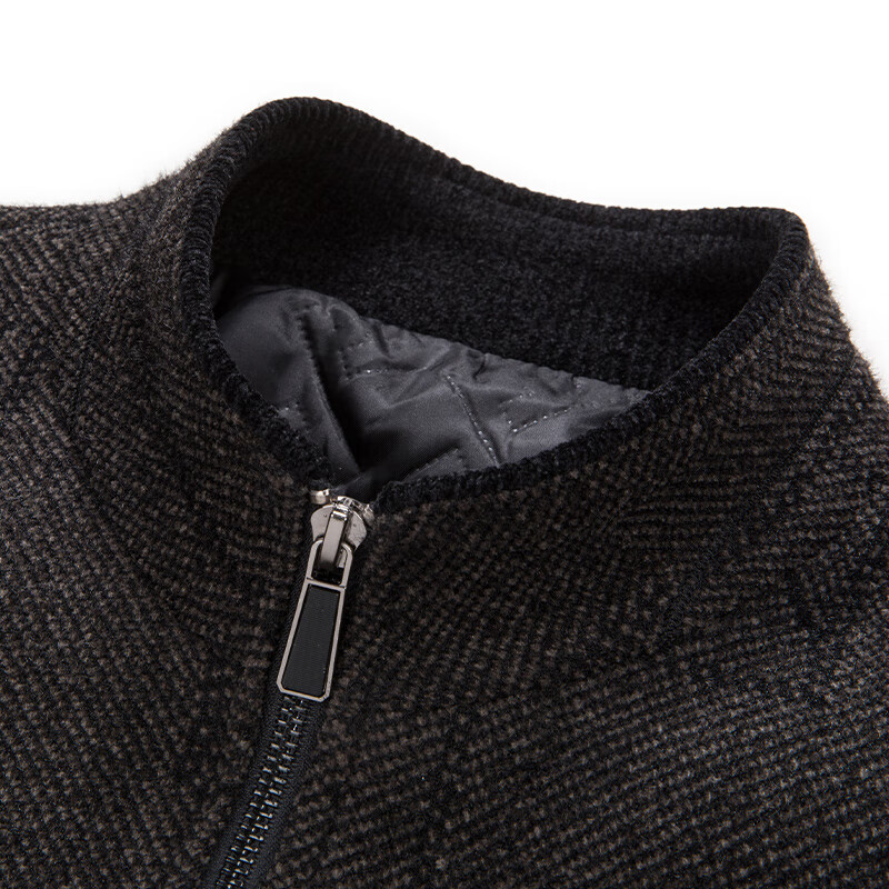 ROMON cotton jacket men's short stand collar thick warm winter business casual jacket men 2167 gray 180