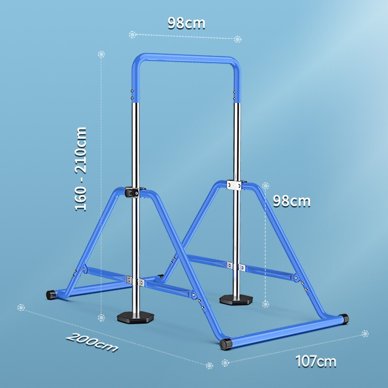YICHIJIAN horizontal bar pull-up device indoor adult horizontal bar home set fitness equipment foldable height adjustable stable folding horizontal bar